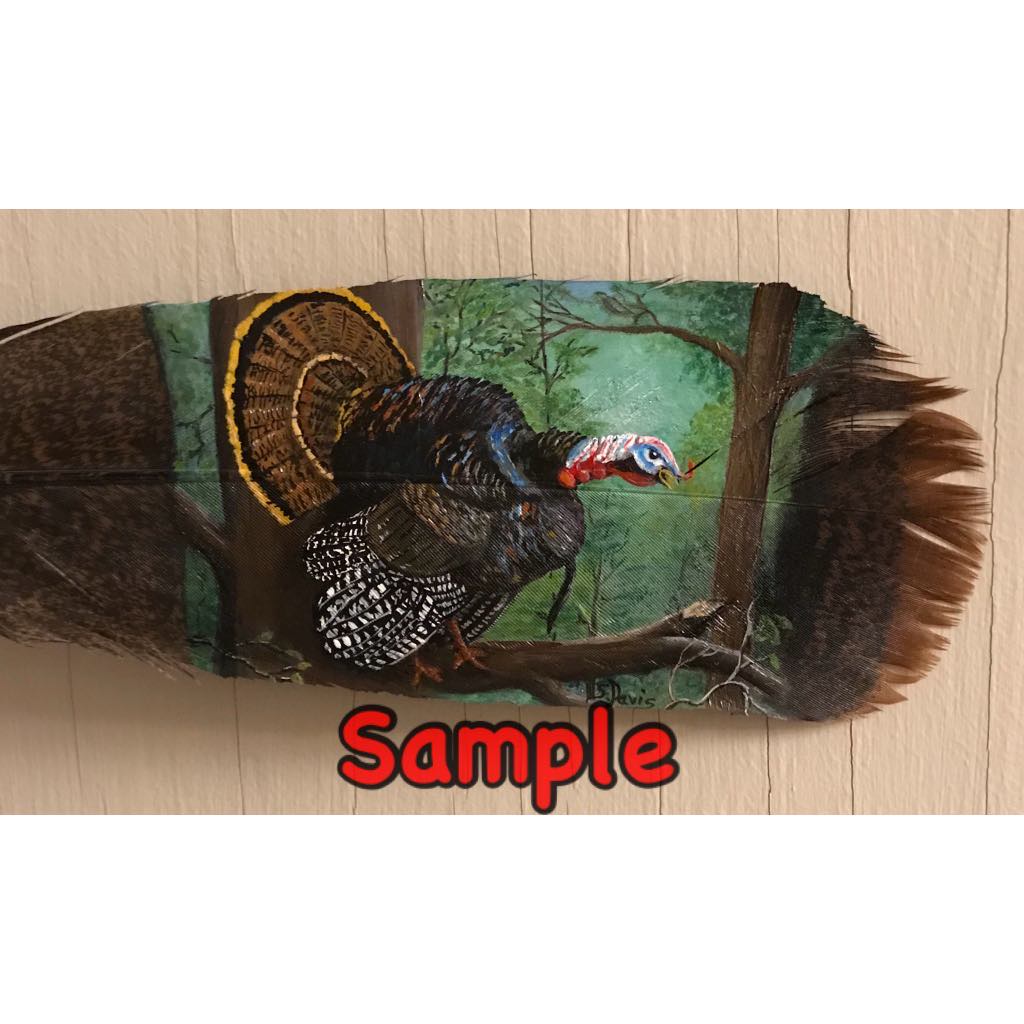 Turkey Feather Hand Painted Custom Orders