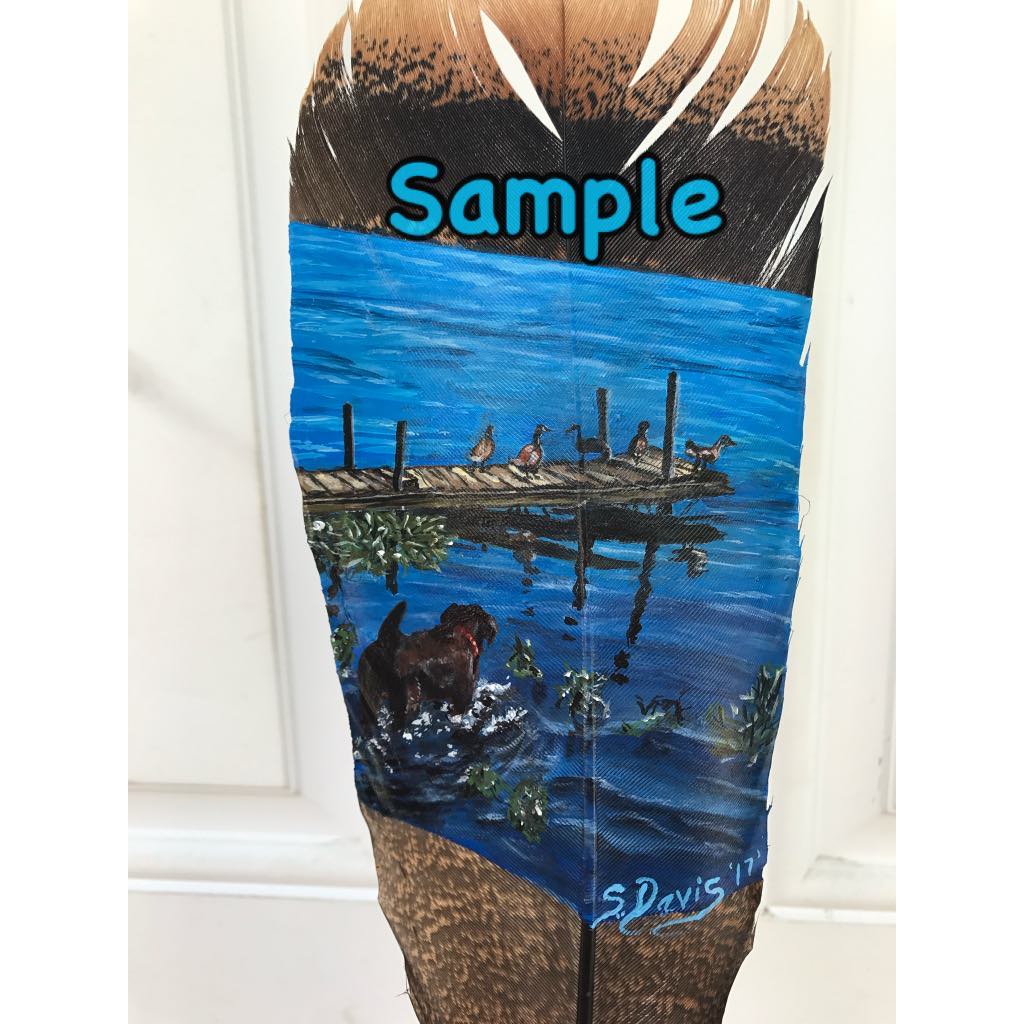 Turkey Feather Hand Painted Custom Orders
