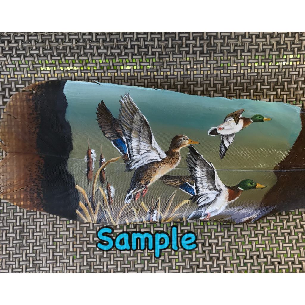 Turkey Feather Hand Painted Custom Orders