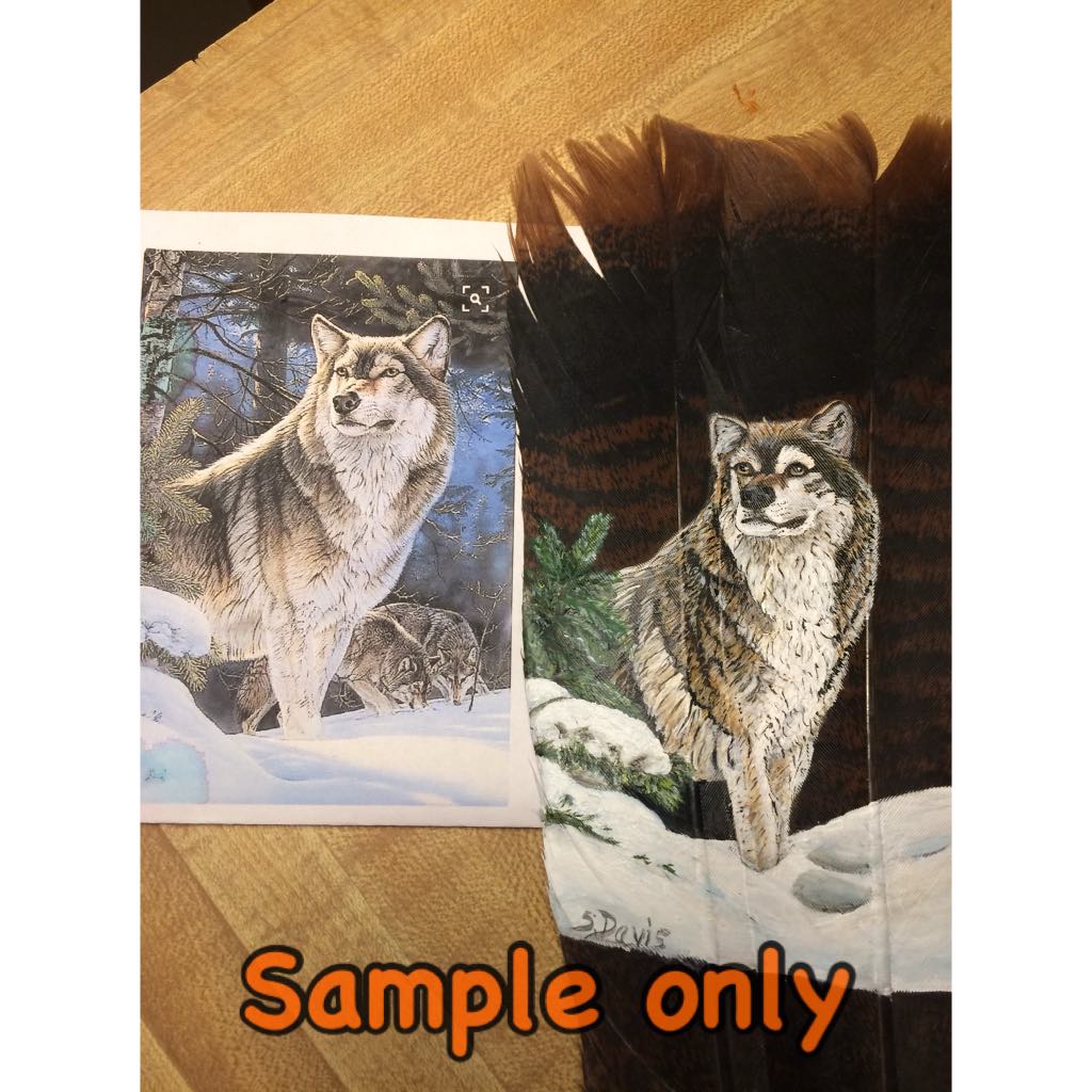 Turkey Feather Hand Painted Custom Orders