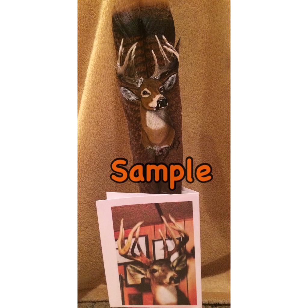 Turkey Feather Hand Painted Custom Orders