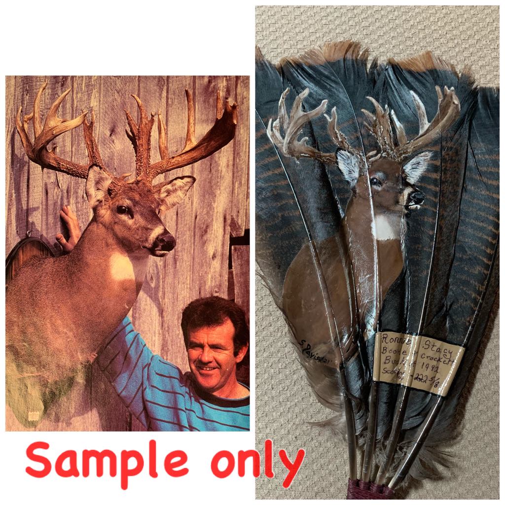 Turkey Feather Hand Painted Custom Orders