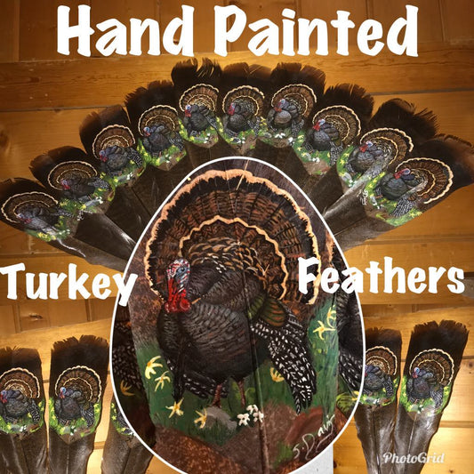 Turkey Feather Hand Painted Custom Orders