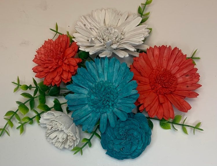 Spring Assortment of Wooden Flowers