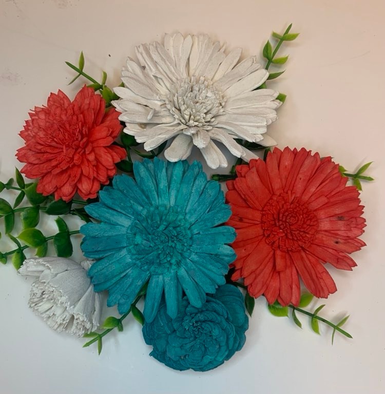 Spring Assortment of Wooden Flowers