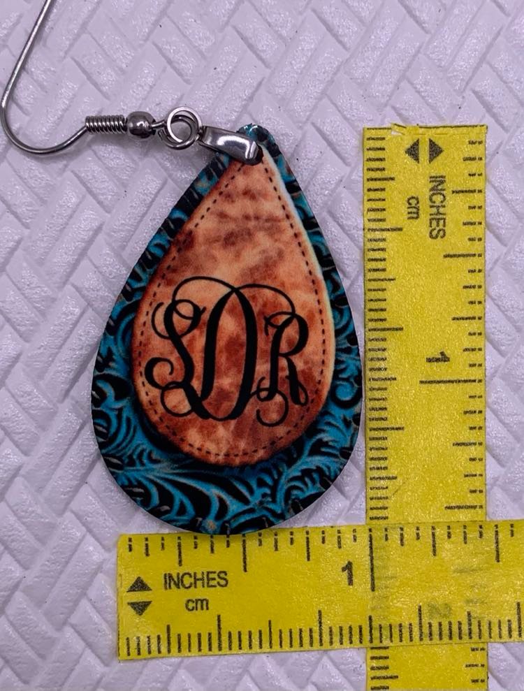 Custom Monogram Earrings