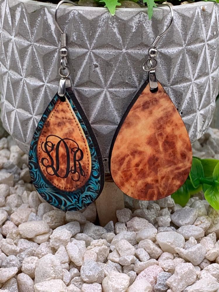 Custom Monogram Earrings